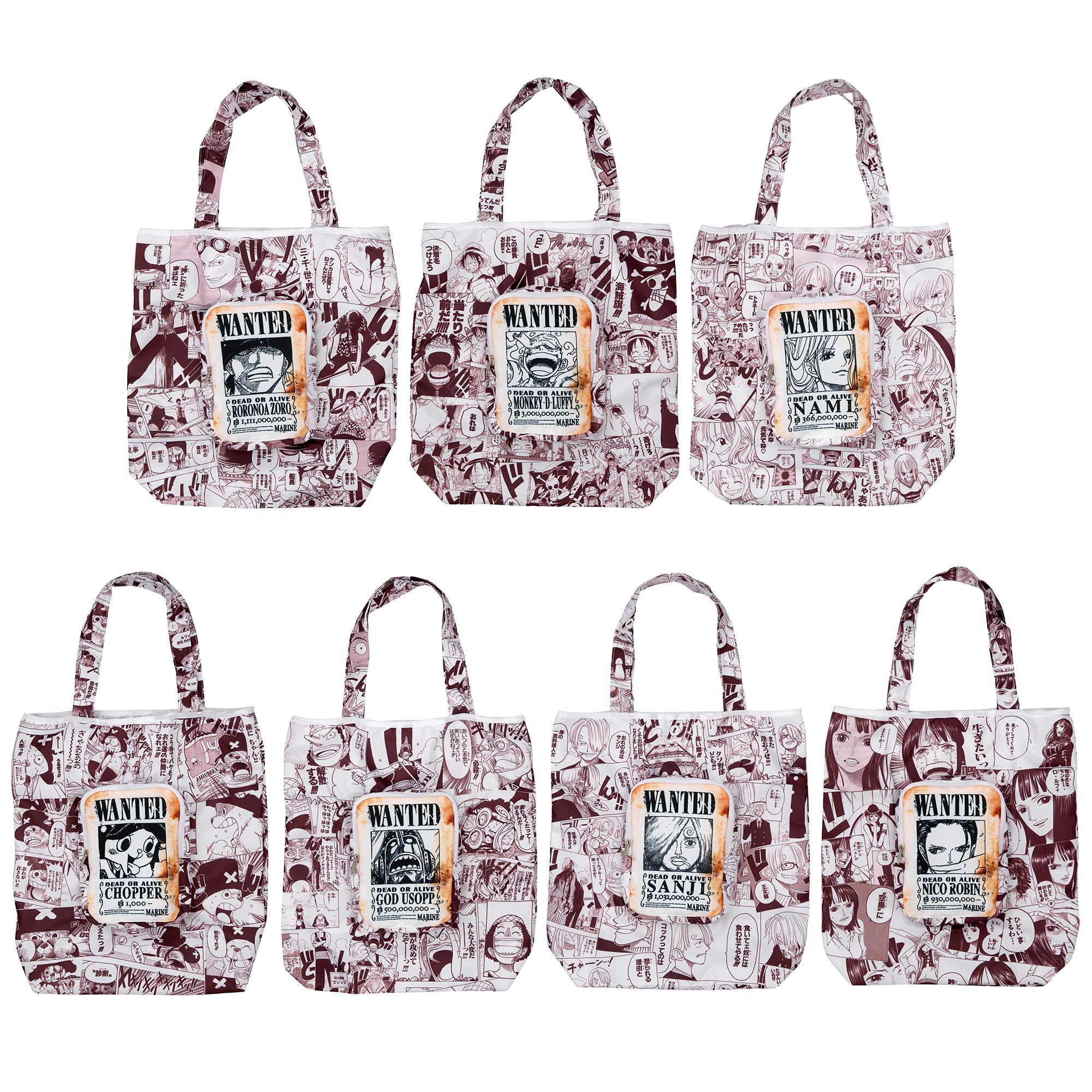 ONE PIECE ポケッタブル手配書エコバッグ【全7種】 | ONE PIECE BASE