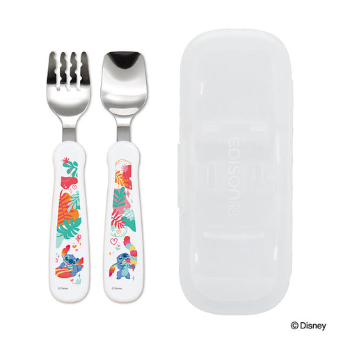 1.5歳ごろ～】フォーク＆スプーン print スティッチ マルチケース付