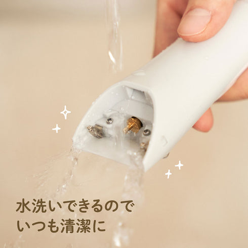 静音バリカン プロ技 子どもが怖がらない静音設計 水で洗えていつでも