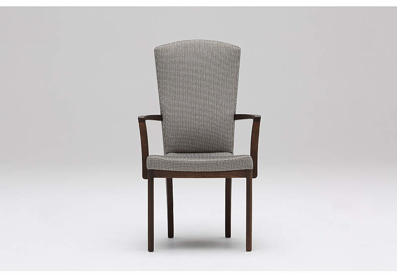 カリモク ダイニングチェアー肘付 フランシス CT7800CK ブラウン色 美