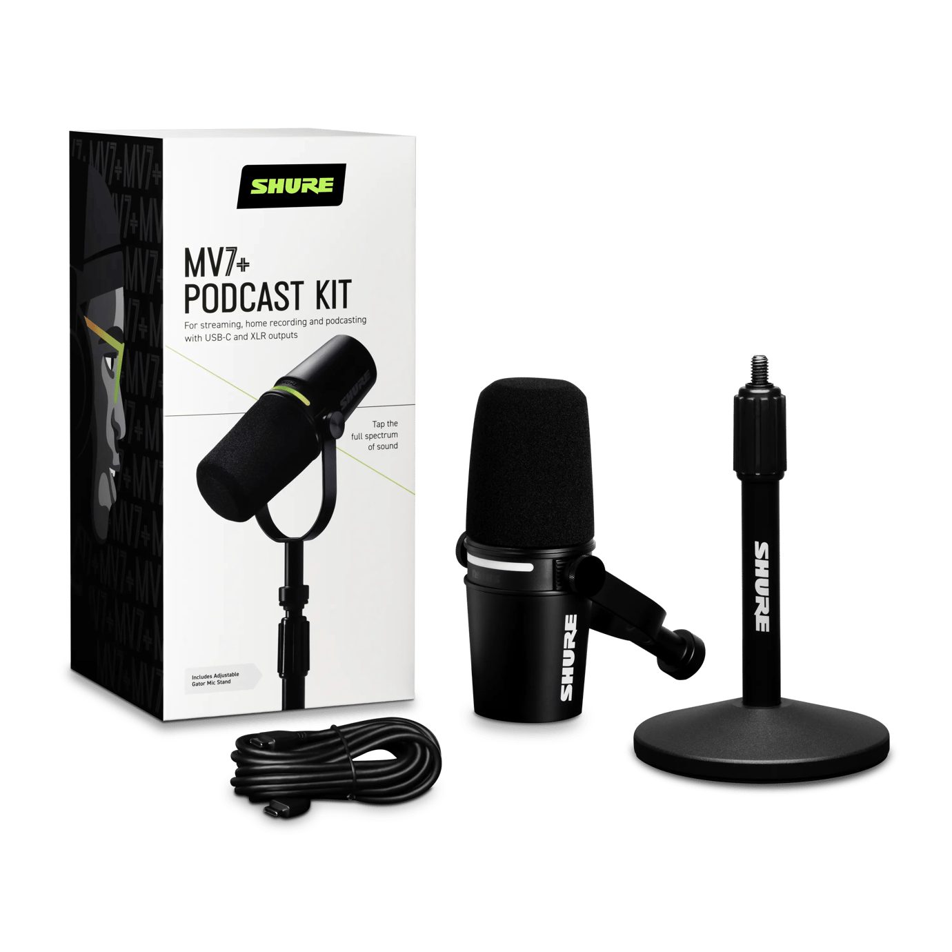 MV7+ - ポッドキャストマイクロホン - Shure 日本