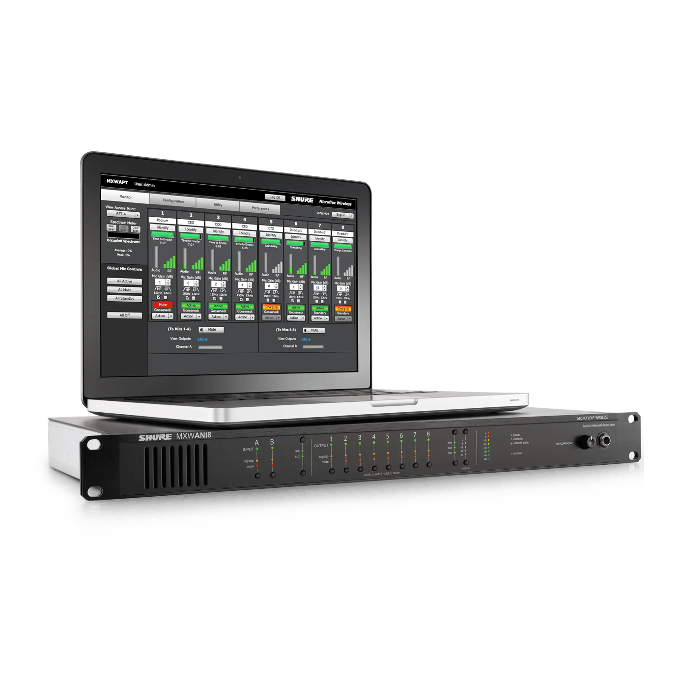 MXWANI8 - MXWANI8 オーディオネットワークインターフェース - Shure 日本