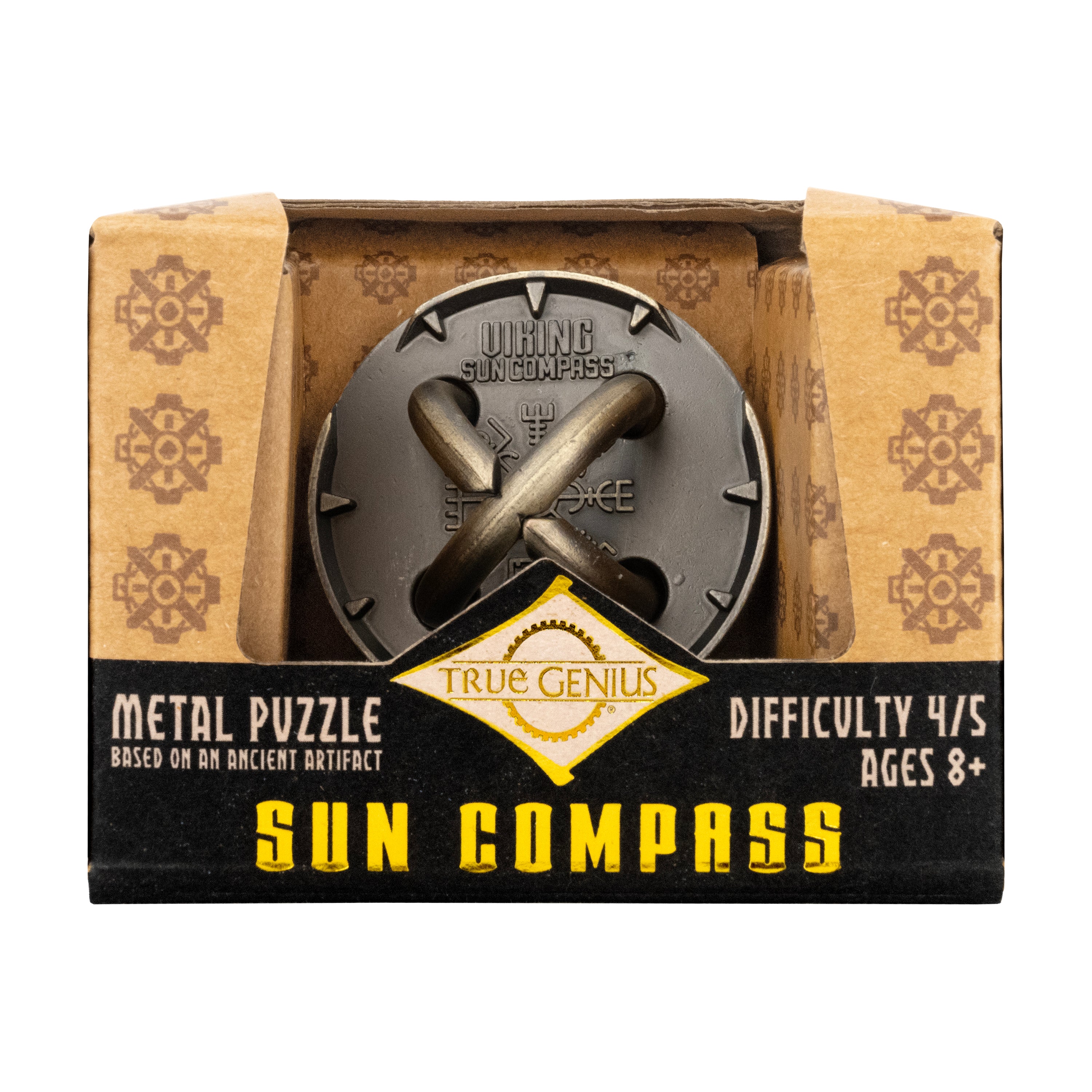 Project Genius: Viking Sun Compass - Metal Brainteaser Puzzle