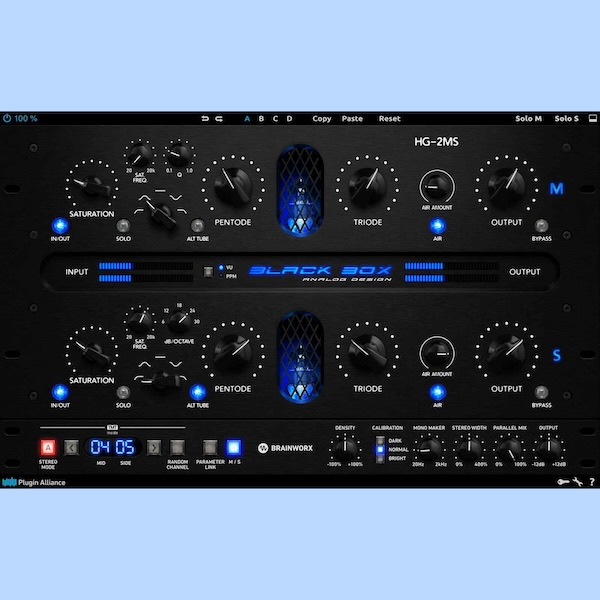 Plugin Alliance「Black Box Analog Design HG-2MS」4種の真空管