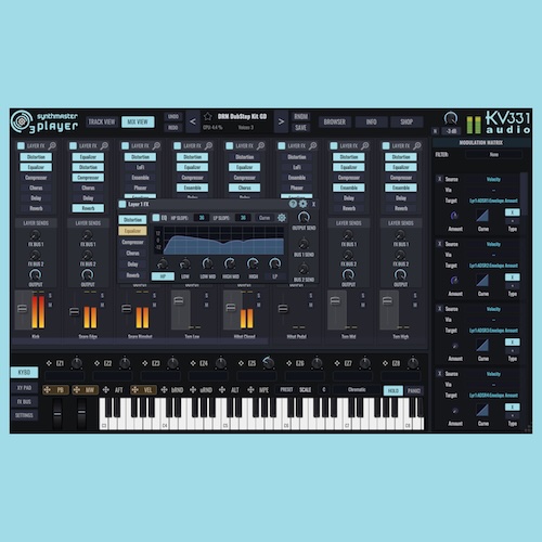 KV331 Audio「SynthMaster 3 Free Player」EDM、映画音楽、ゲーム音楽