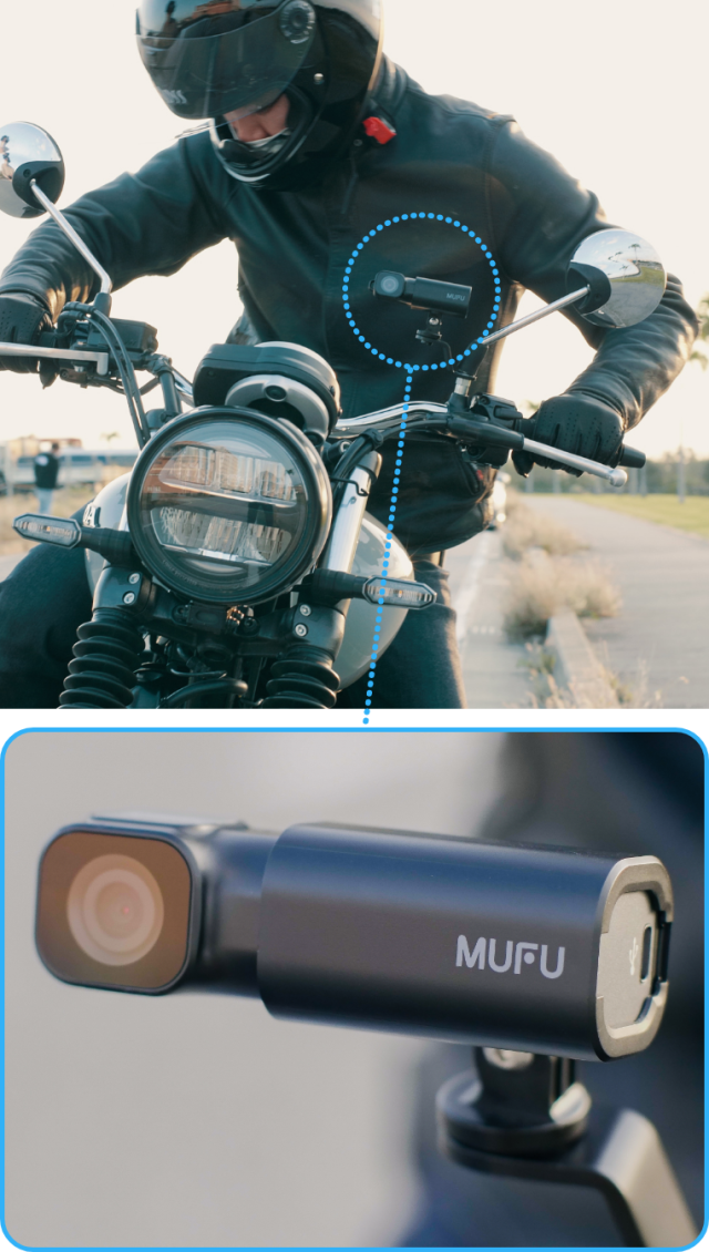 MUFU_V10Sバイク/自転車用ドライブレコーダー