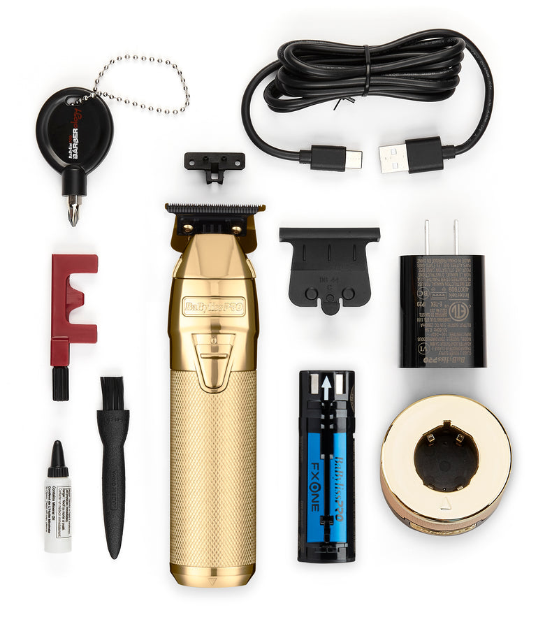 BaByliss PRO Gold FX One All-Metal Interchangeable-Battery Trimmer
