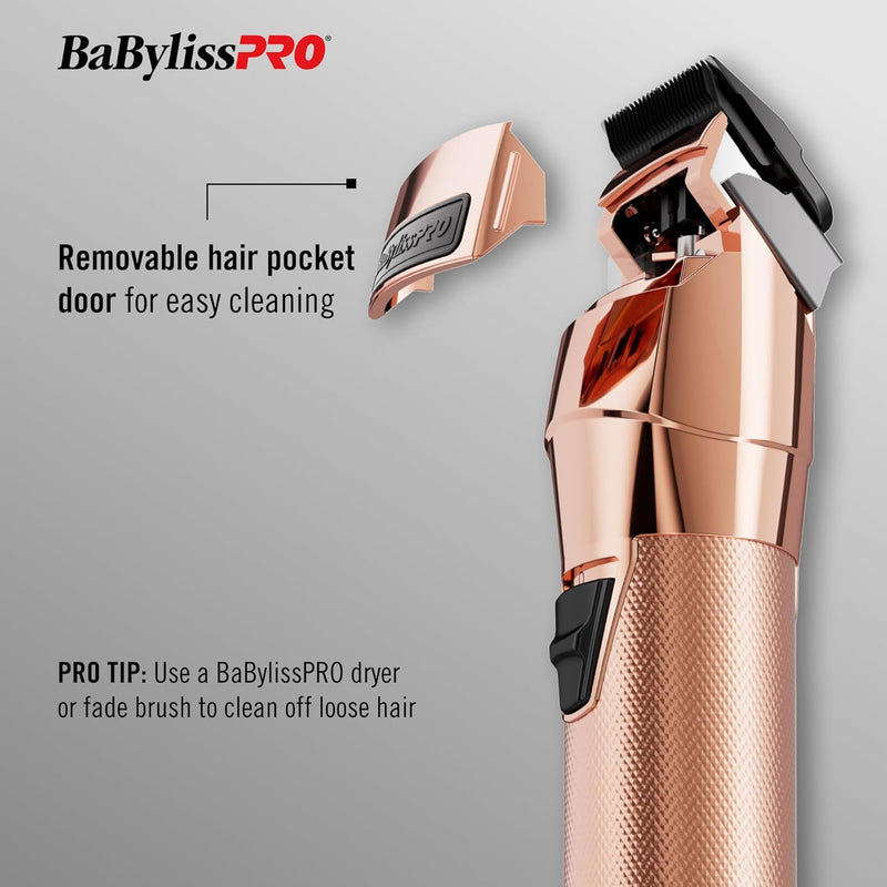 BaByliss PRO FXOne Rose GoldFX All-Metal Interchangeable Battery