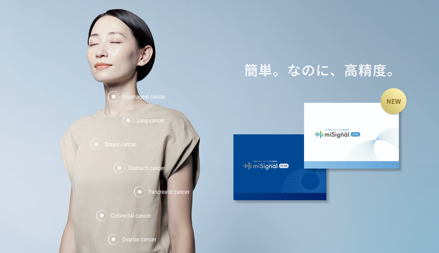手軽な検査でがんリスクを早期発見！新製品「マイシグナル・ライト