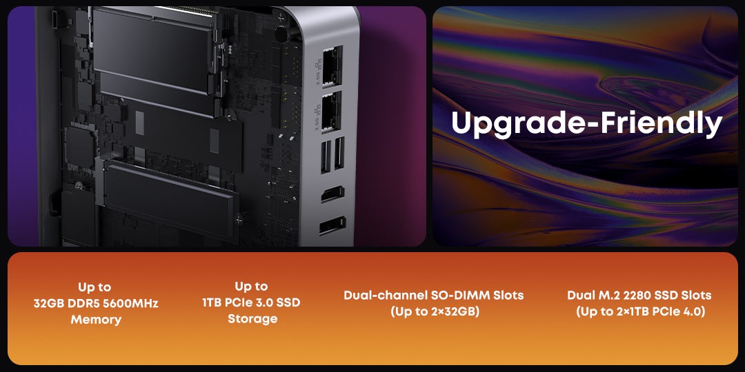 CHUWI最新ミニPC「AuBox 8745HS」登場 ― Ryzen 7 8745HS搭載で高性能