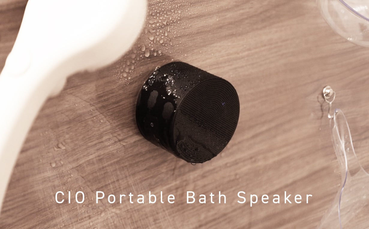 株式会社CIO】お風呂の壁にもマグネット吸着！CIO初の小型スピーカー