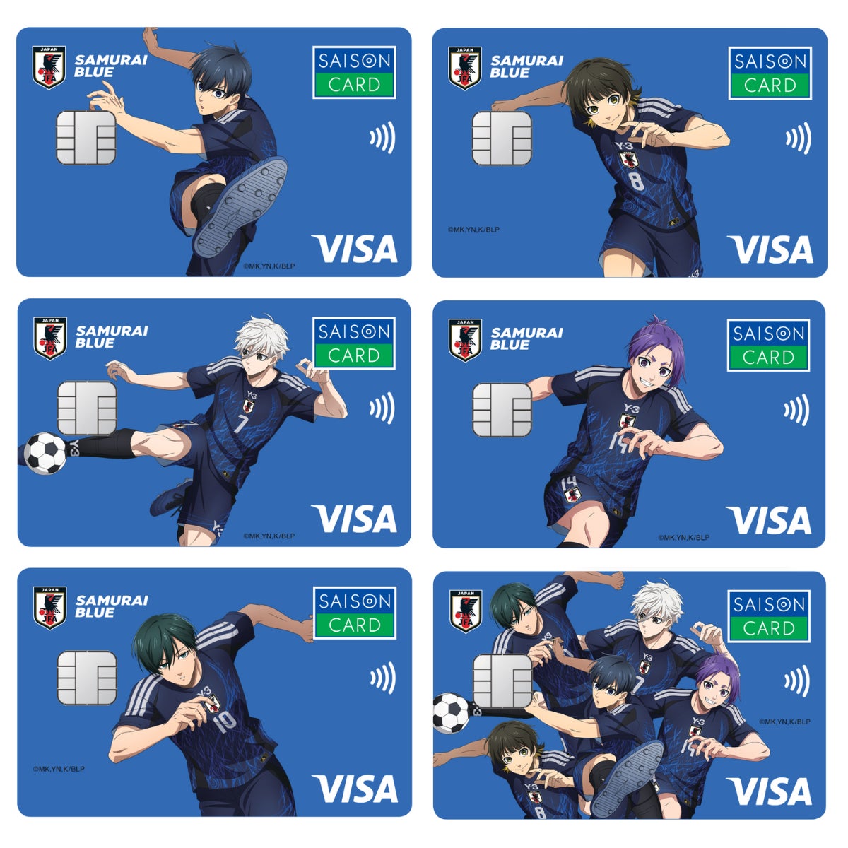 期間限定】TVアニメ『ブルーロック』とSAMURAI BLUE カード セゾンの
