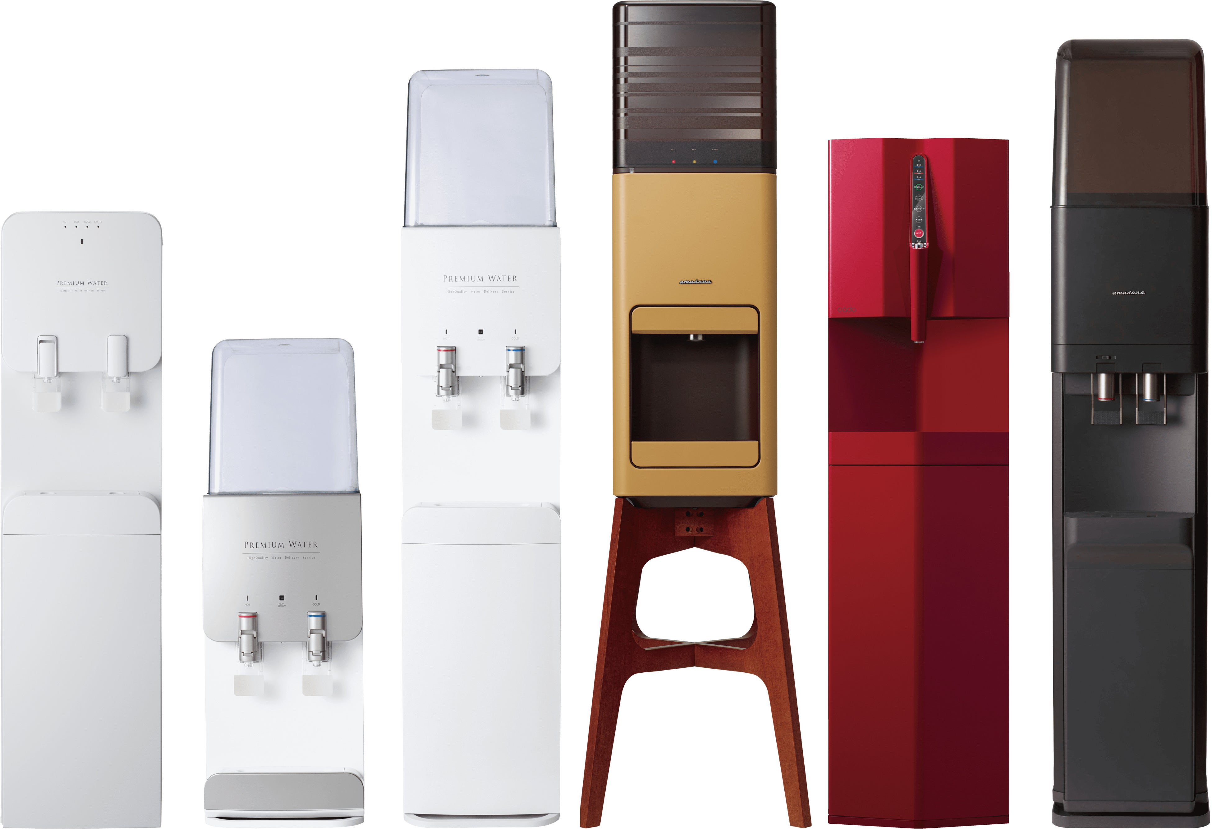 お水の交換が簡単にできるボトル下置き型の新モデル！“家族のカタチ