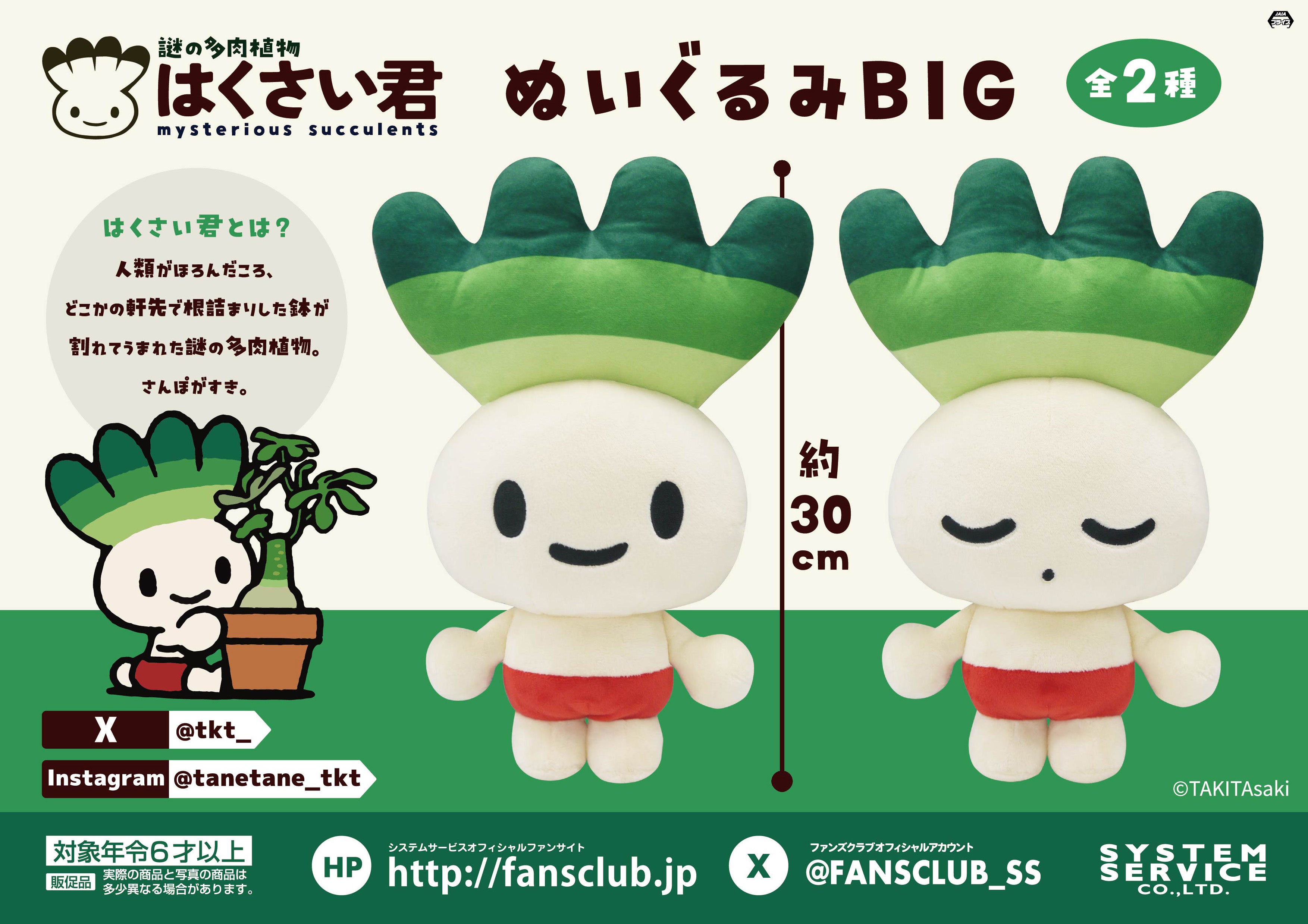 システムサービスから『はくさい君』のアミューズメントプライズが2024