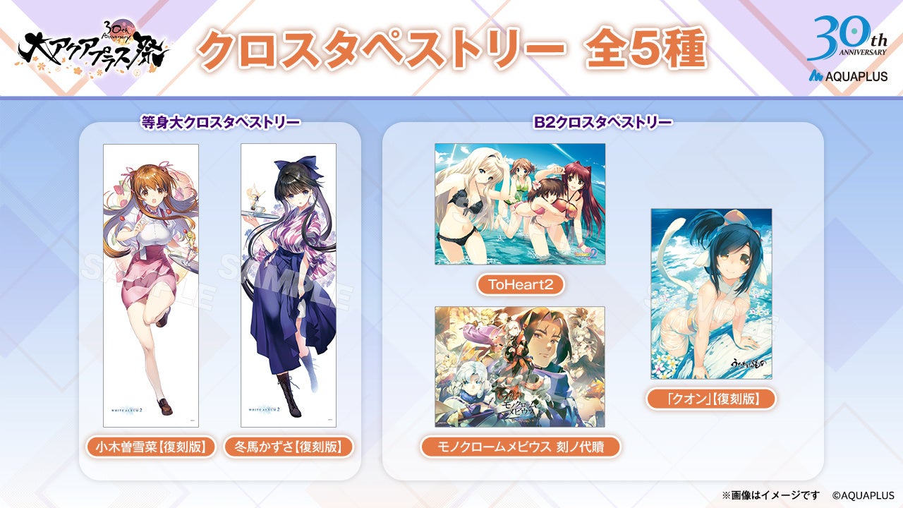 大アクアプラス祭 -30th Anniversary-」の事後通販が11月16日（土）10