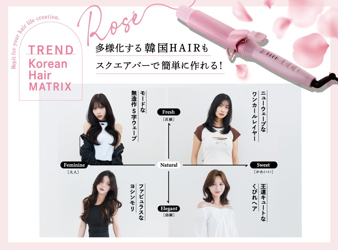 韓国発四角いパイプのカールアイロンに限定カラーが新登場！「Repit