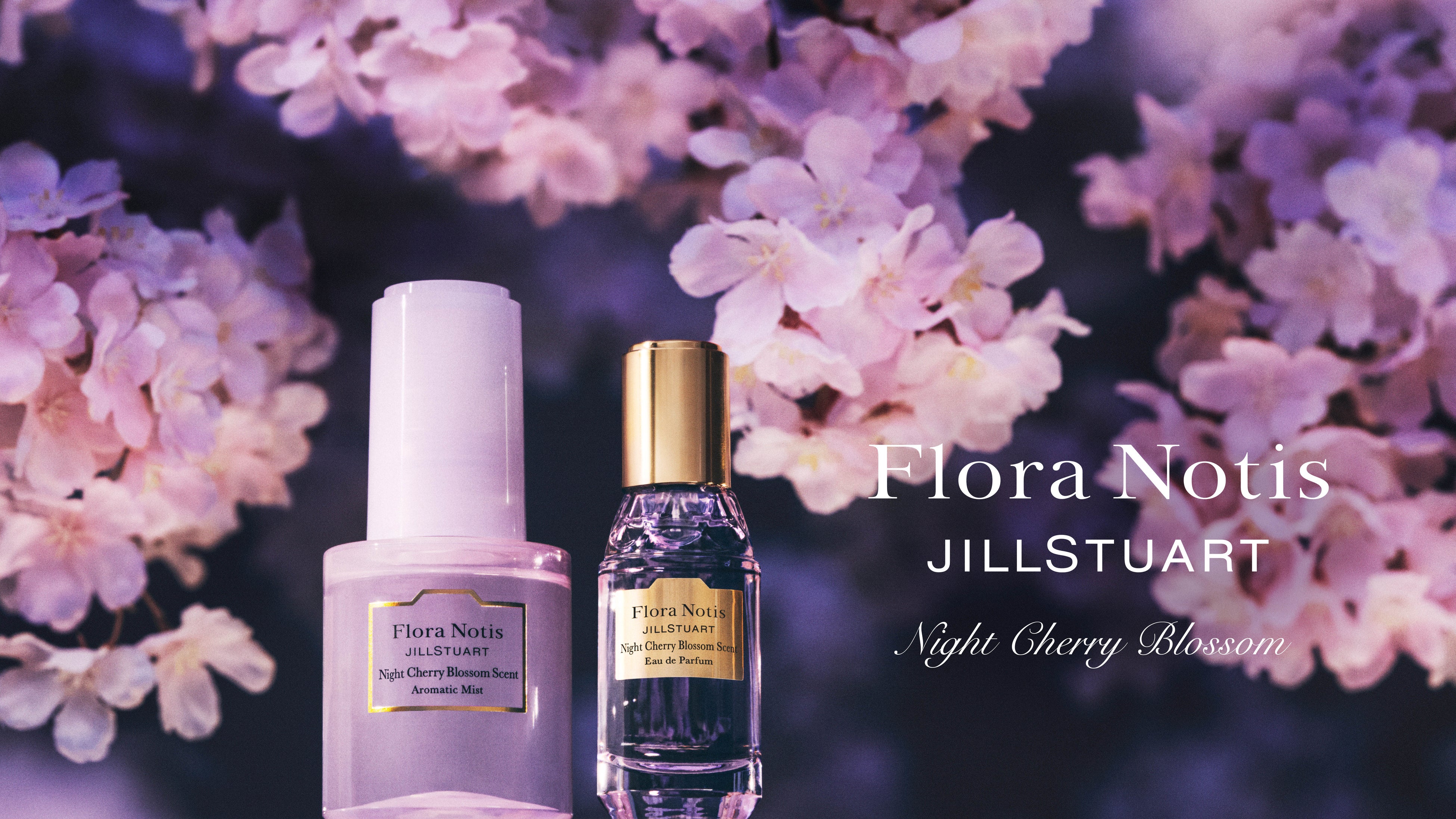 月の光に照らされた、幻想的な夜桜のように。夜の静寂に色香を感じる