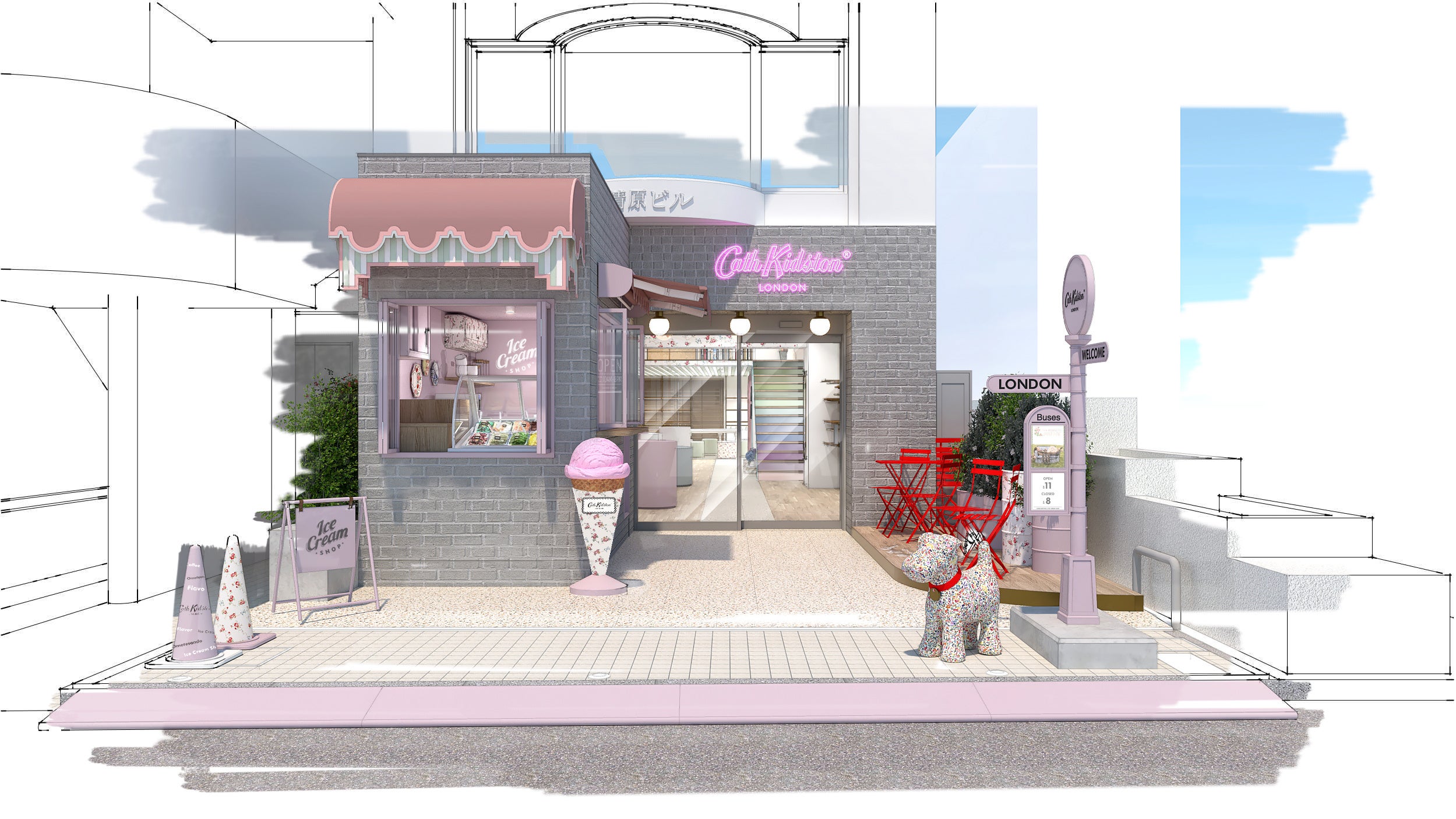 再上陸を果たしたCath Kidstonの旗艦店が3月6日(木)に表参道にオープン