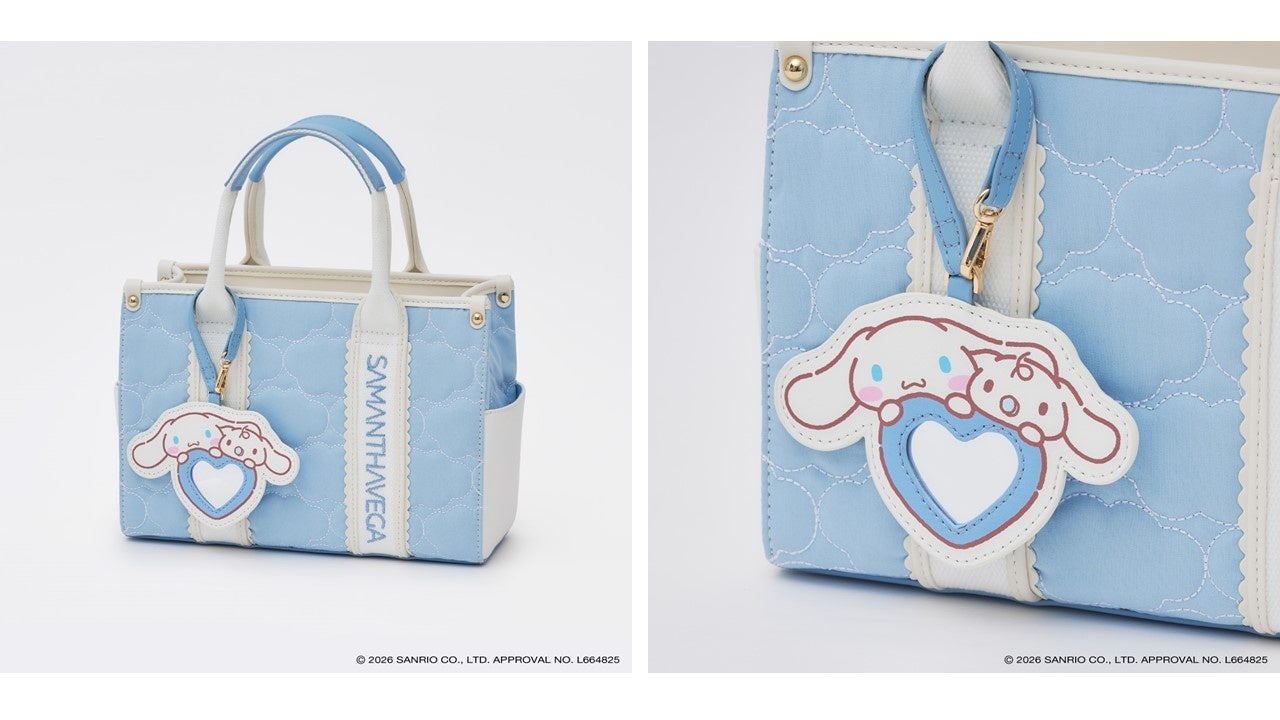 サマンサベガからサンリオキャラクター「シナモロール」と「ポチャッコ