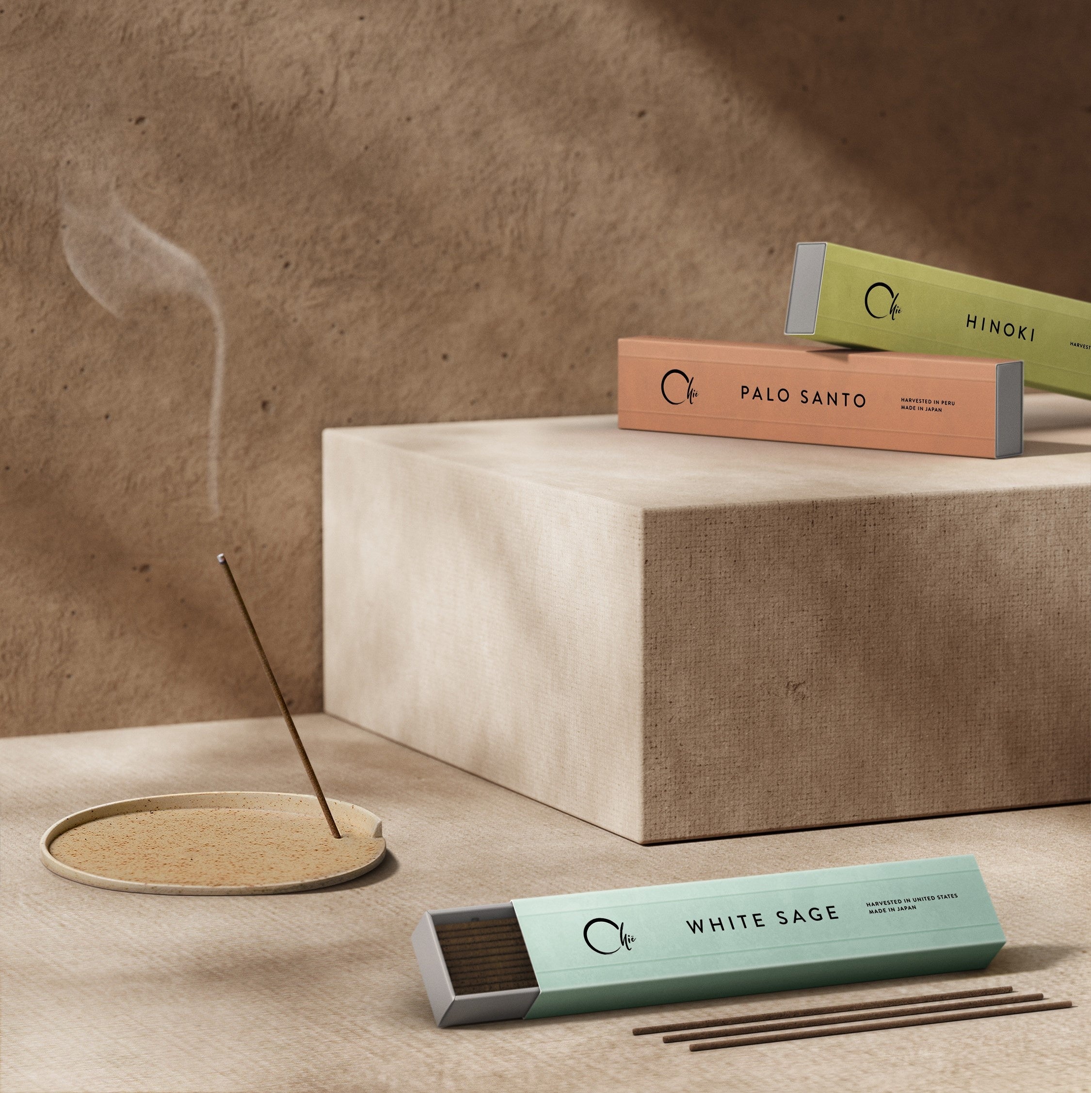 日本香堂の新フレグランス・ブランド「CHIË」 浄化や瞑想をテーマに