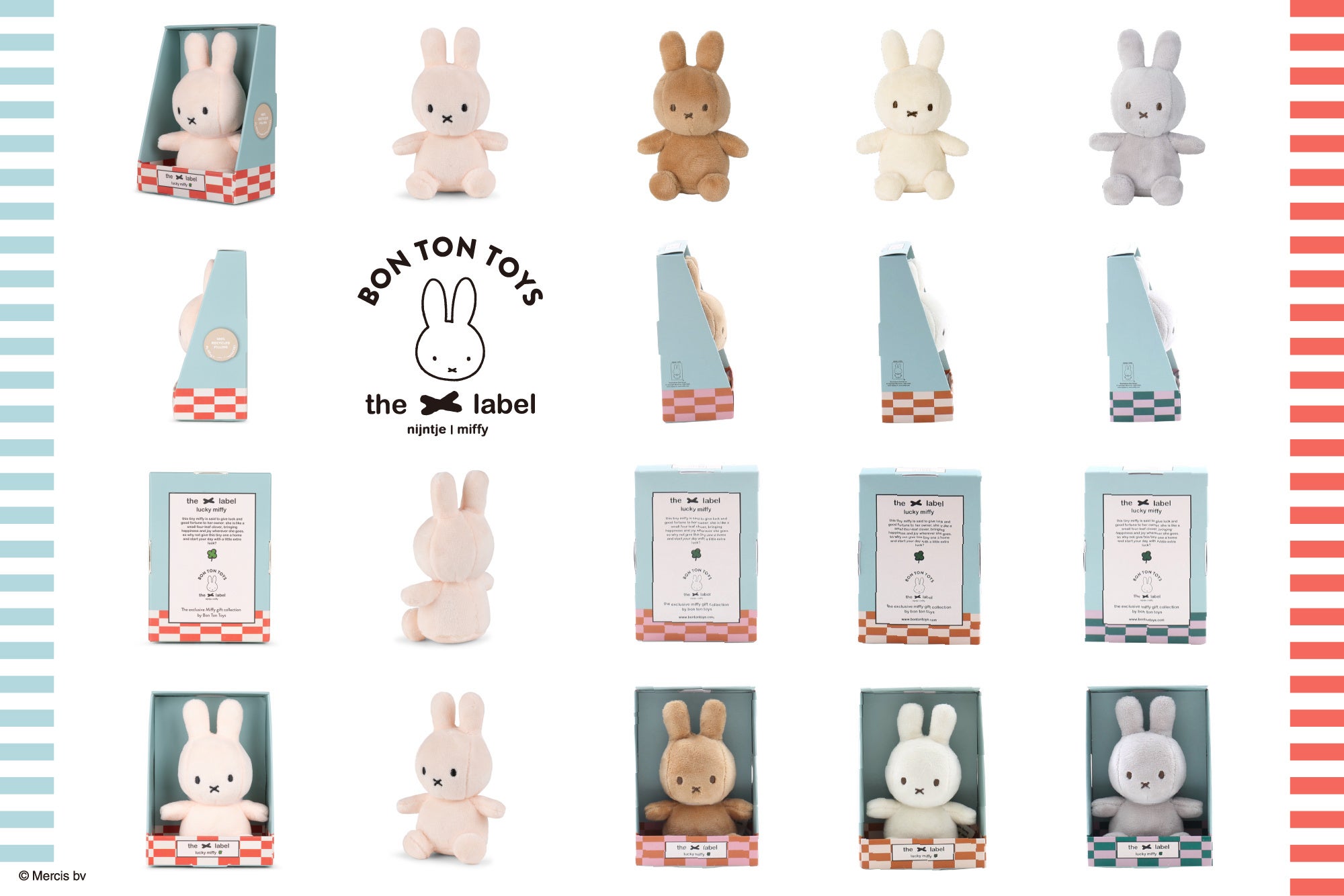 BON TON TOYS』のミッフィーのぬいぐるみ『Lucky 10cm in Giftbox』の