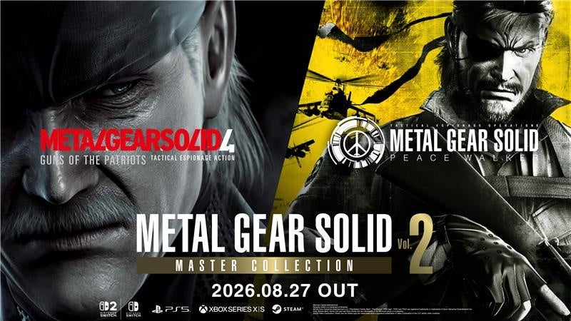 METAL GEAR SOLID: MASTER COLLECTION Vol.2』8月27日に発売決定、本日