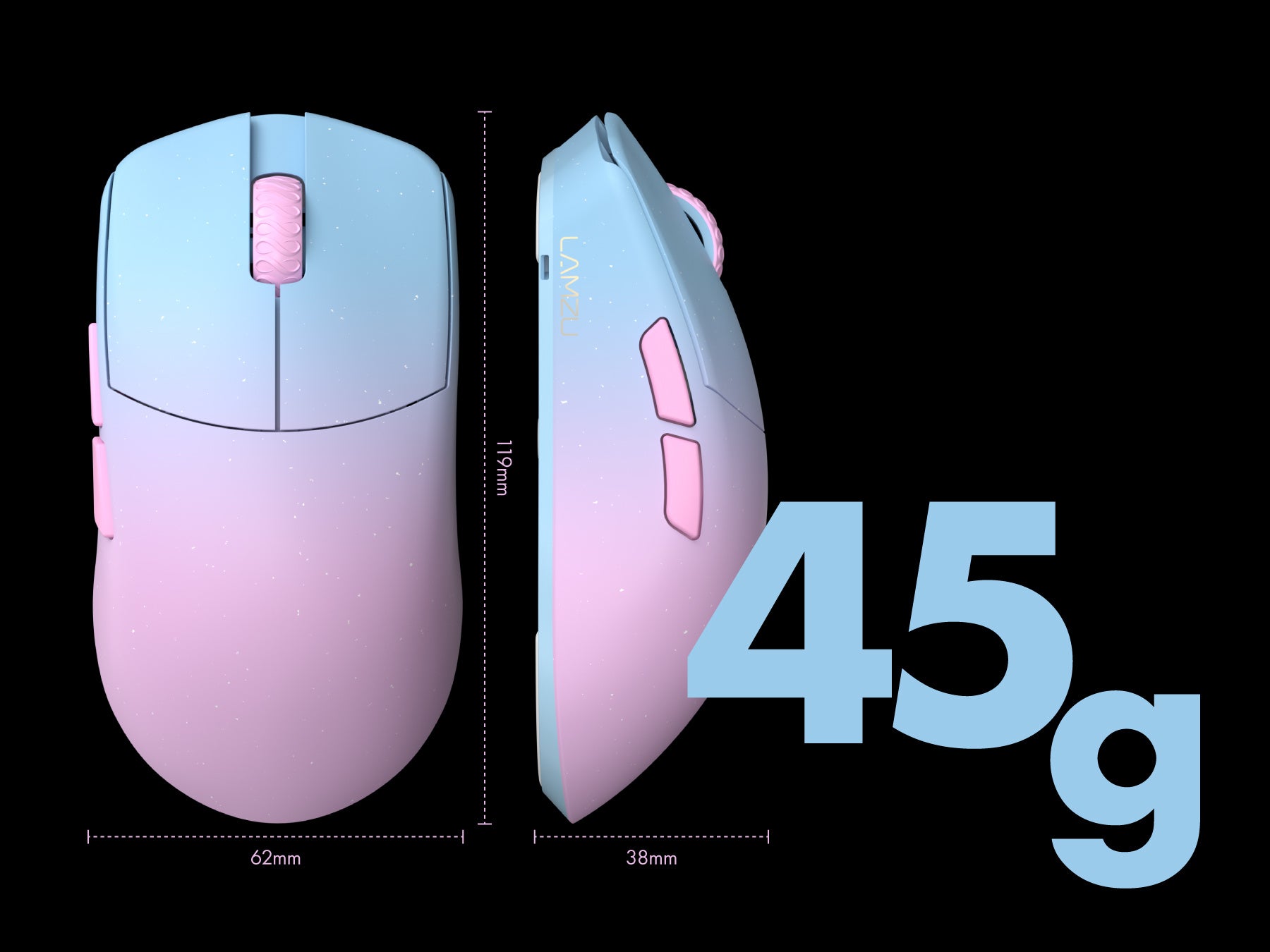 REJECT GEAR】LAMZUとコラボレーションしたワイヤレスゲーミングマウス