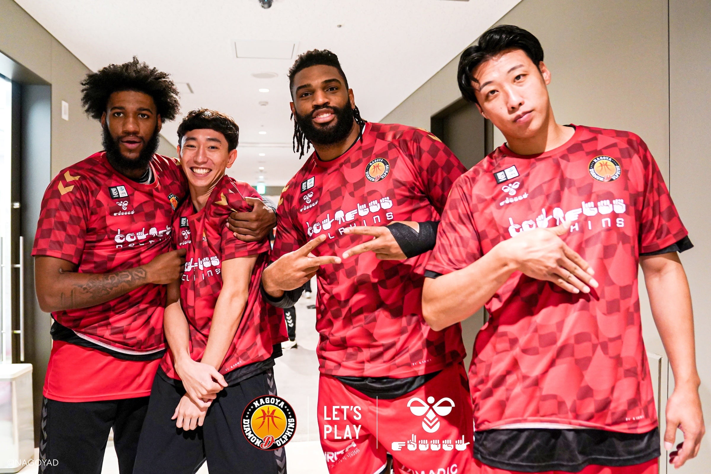 名古屋ダイヤモンドドルフィンズの試合でヒュンメルパートナーデー開催