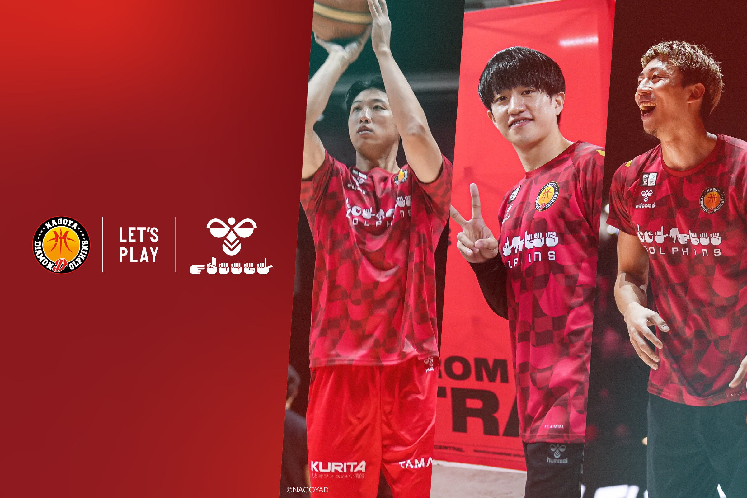 ヒュンメルが名古屋ダイヤモンドドルフィンズ手話シャツのオークション