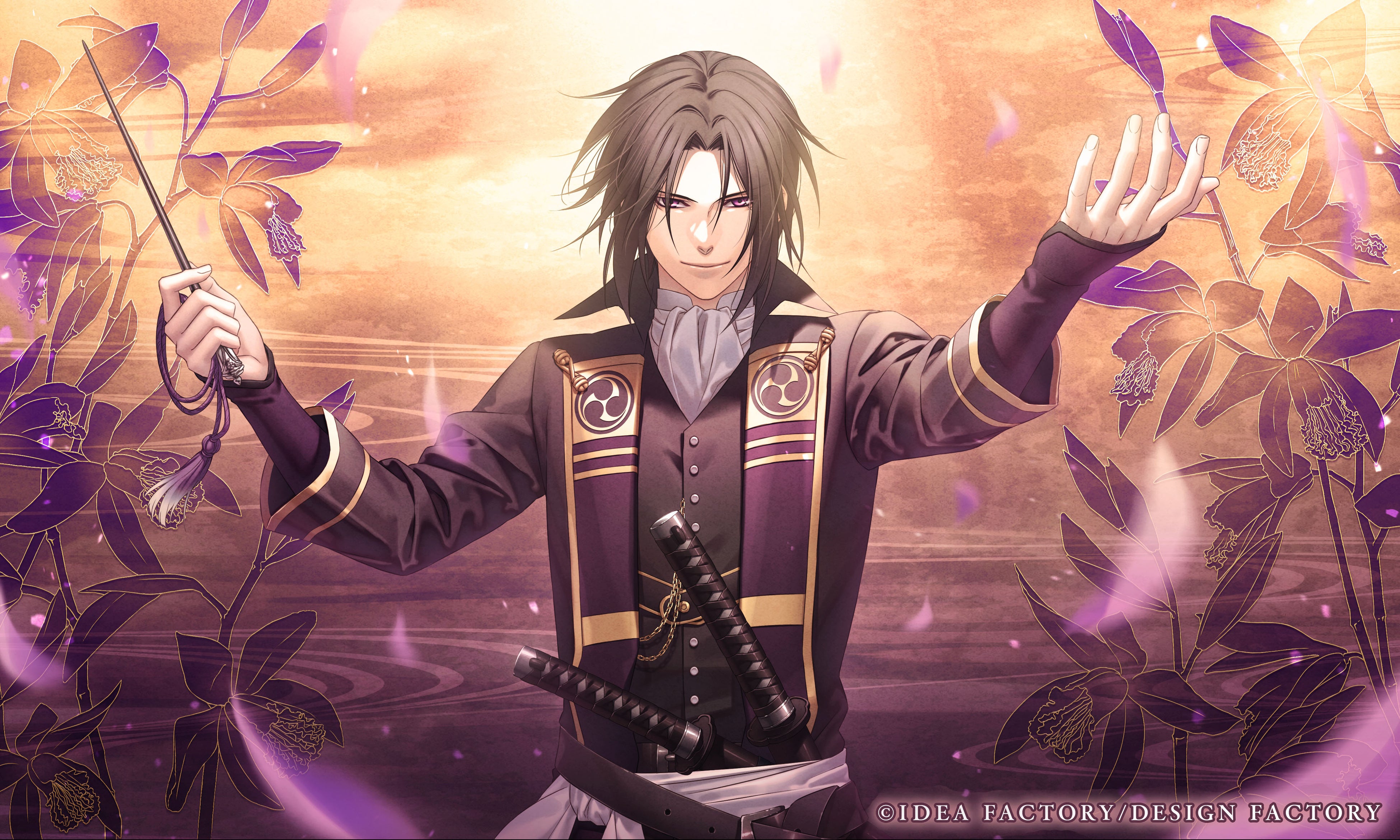 薄桜鬼 ～紫蘭管弦宴～」土方歳三が指揮をしているキービジュアルが