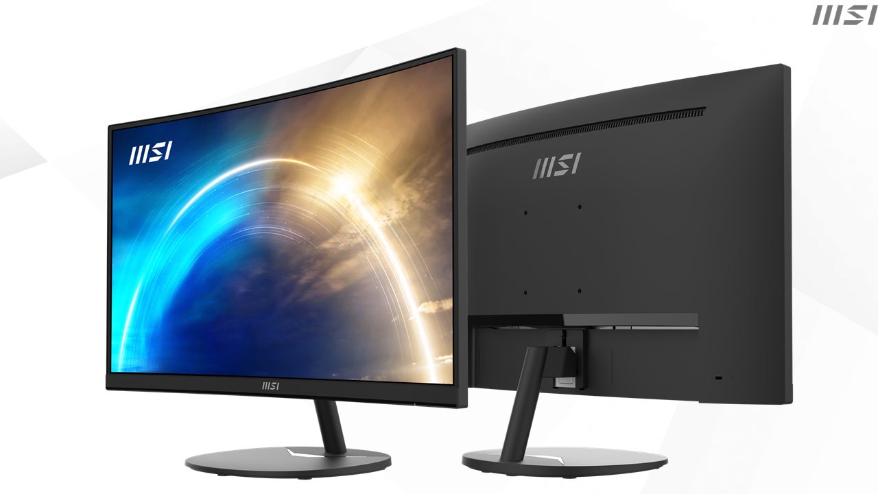 MSI初となる目に優しいビジネス向け湾曲モニター アンチフリッカー