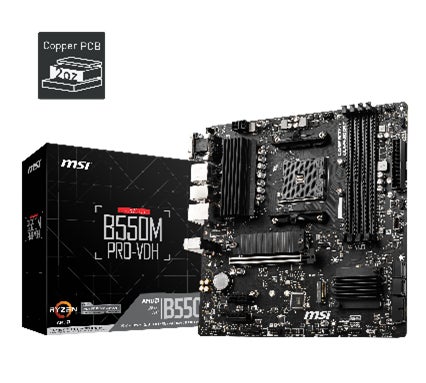 MSI、B550チップセット搭載、Micro-ATXサイズのマザーボード「B550M