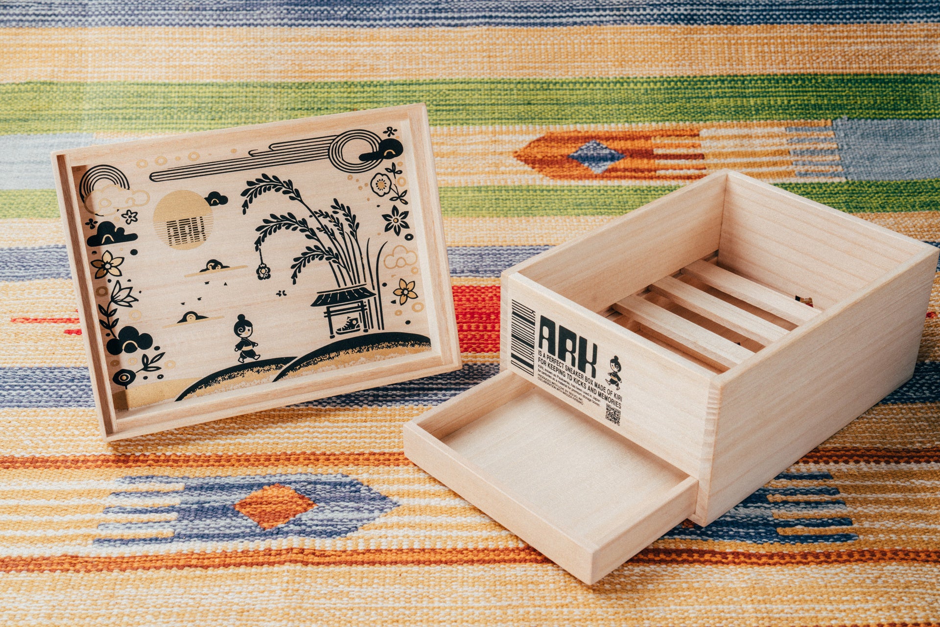 リーボ ✕ 増田桐箱店の桐箱ブランド『桐尊足-キリノミコト-』より新