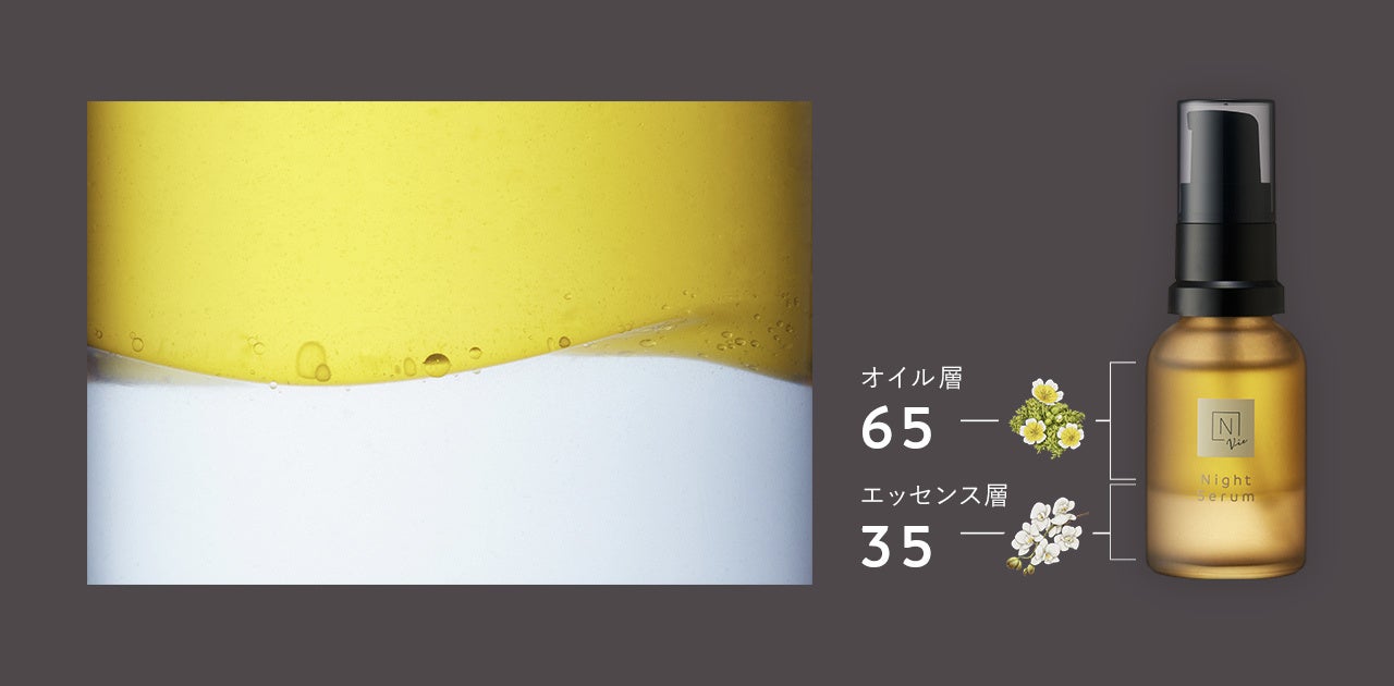 N organic Vie」から寝ている間に集中ケアができる2層式美容液