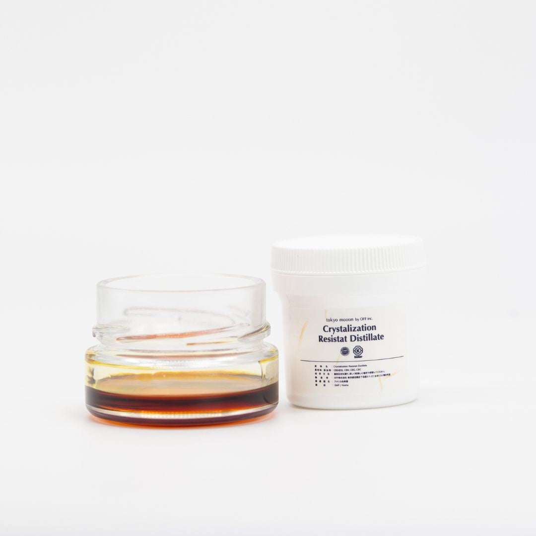 高濃度ベイプ製造に最適、結晶化を抑制するCBDディストレート（CRD）を