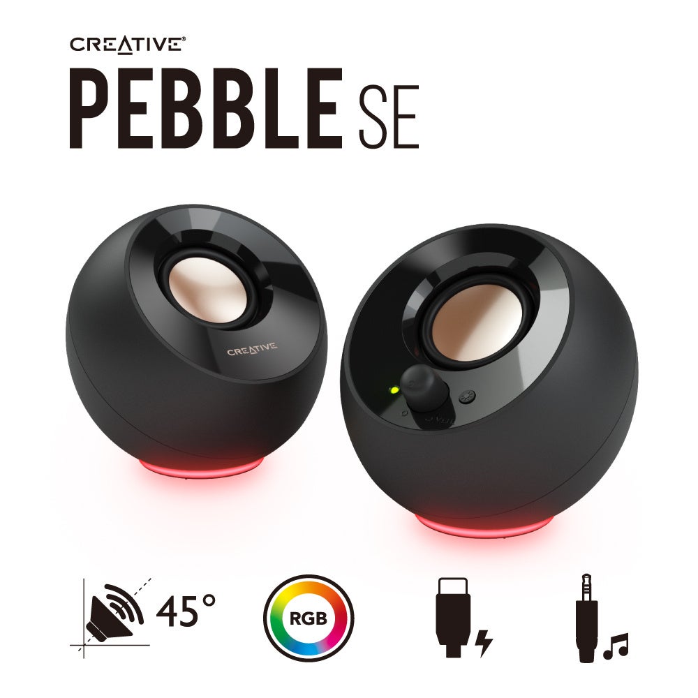 人気のUSB電源スピーカー Creative PebbleにRGB ライティング搭載