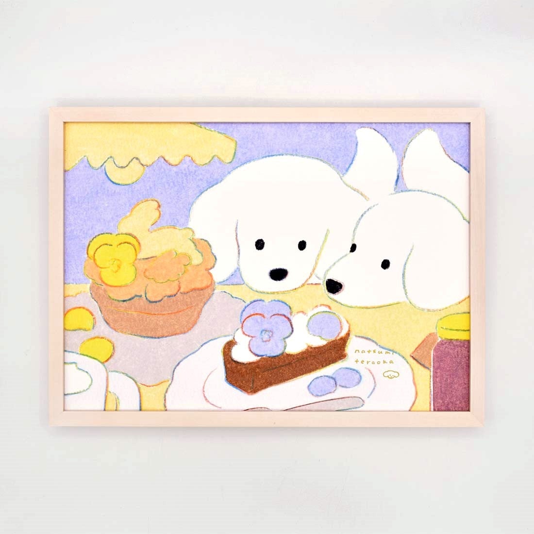 銀座 蔦屋書店】イラストレーターてらおかなつみによる「犬と絵の原画