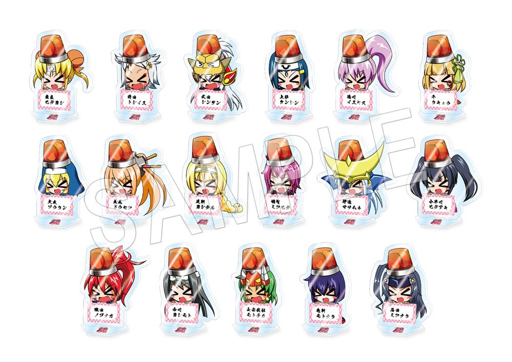 P戦国乙女 LEGEND BATTLE』より、「スクエア缶バッジ」や