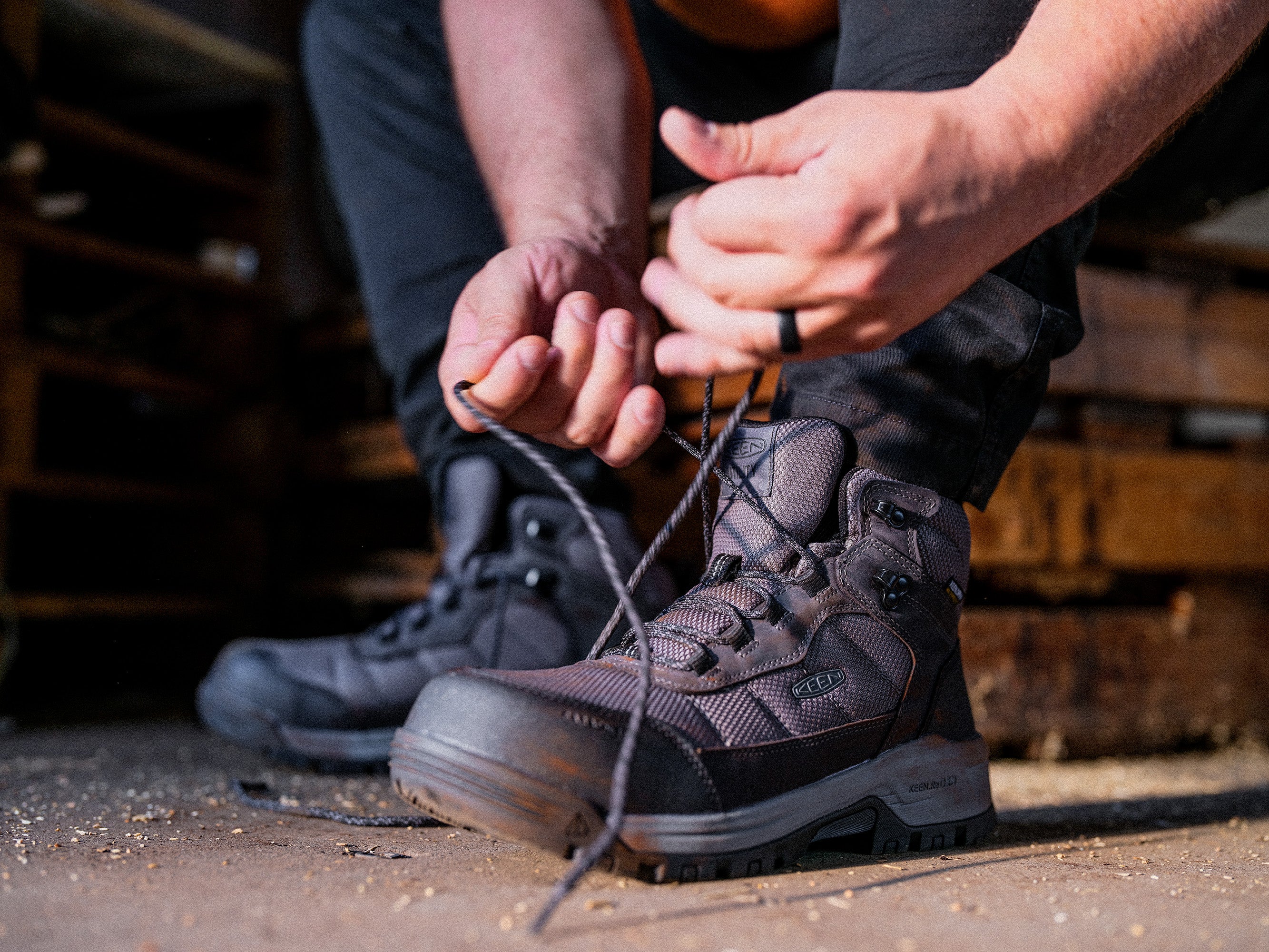 KEEN UTILITY＞KEENのワークブーツコレクションから、『SKOKIE HIKER