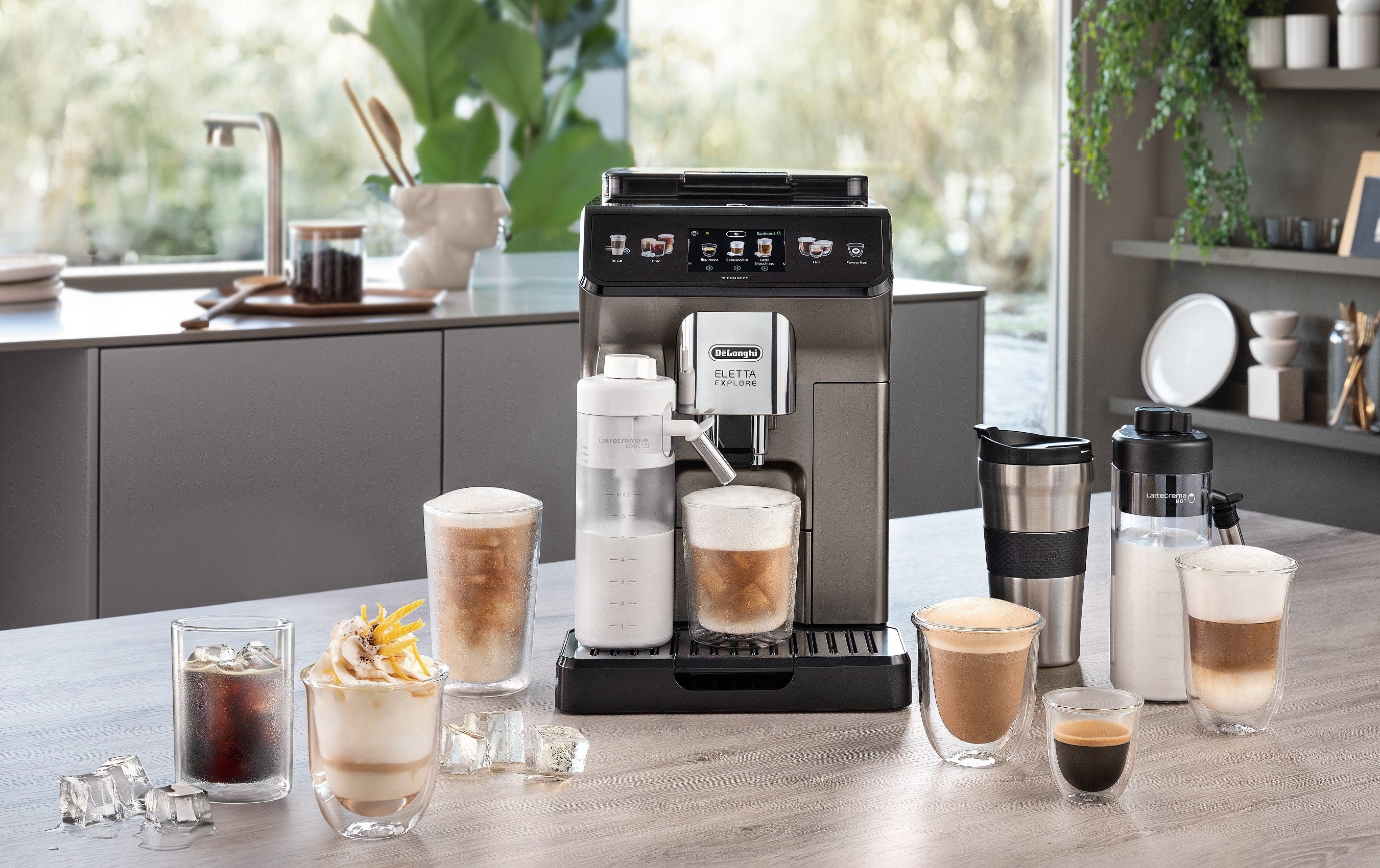 デロンギ エレッタ エクスプロア Wi-Fiモデル全自動コーヒーマシン