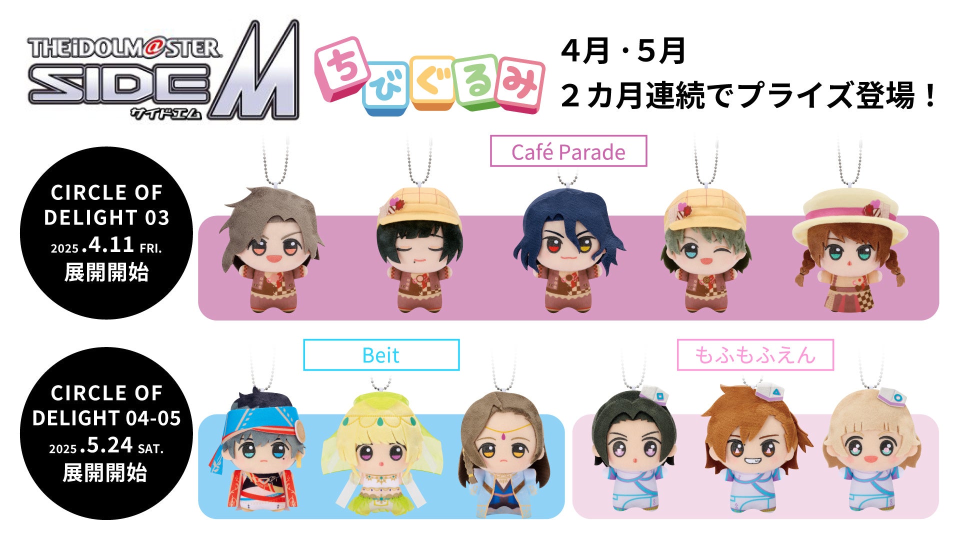 アイドルマスター SideM ちびぐるみ CIRCLE OF DELIGHT 03」Cafe