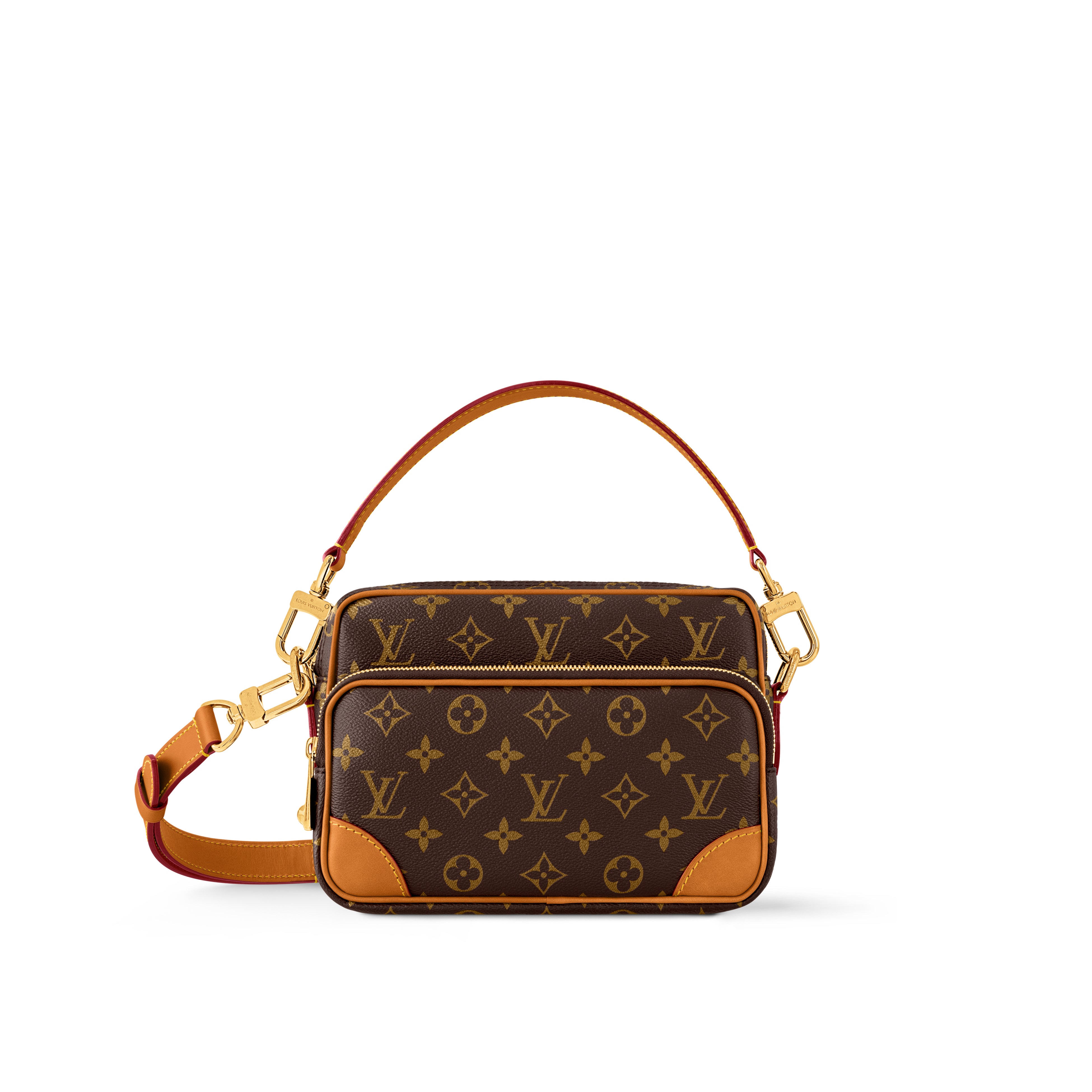 ルイ·ヴィトン】モノグラム·キャンバスにアンティーク調レザーの