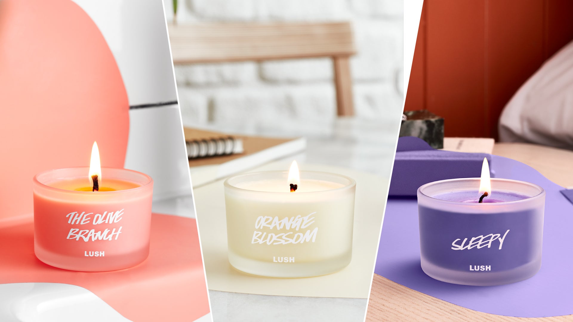 ラッシュの人気の香りを採用したキャンドルが定番商品として初登場