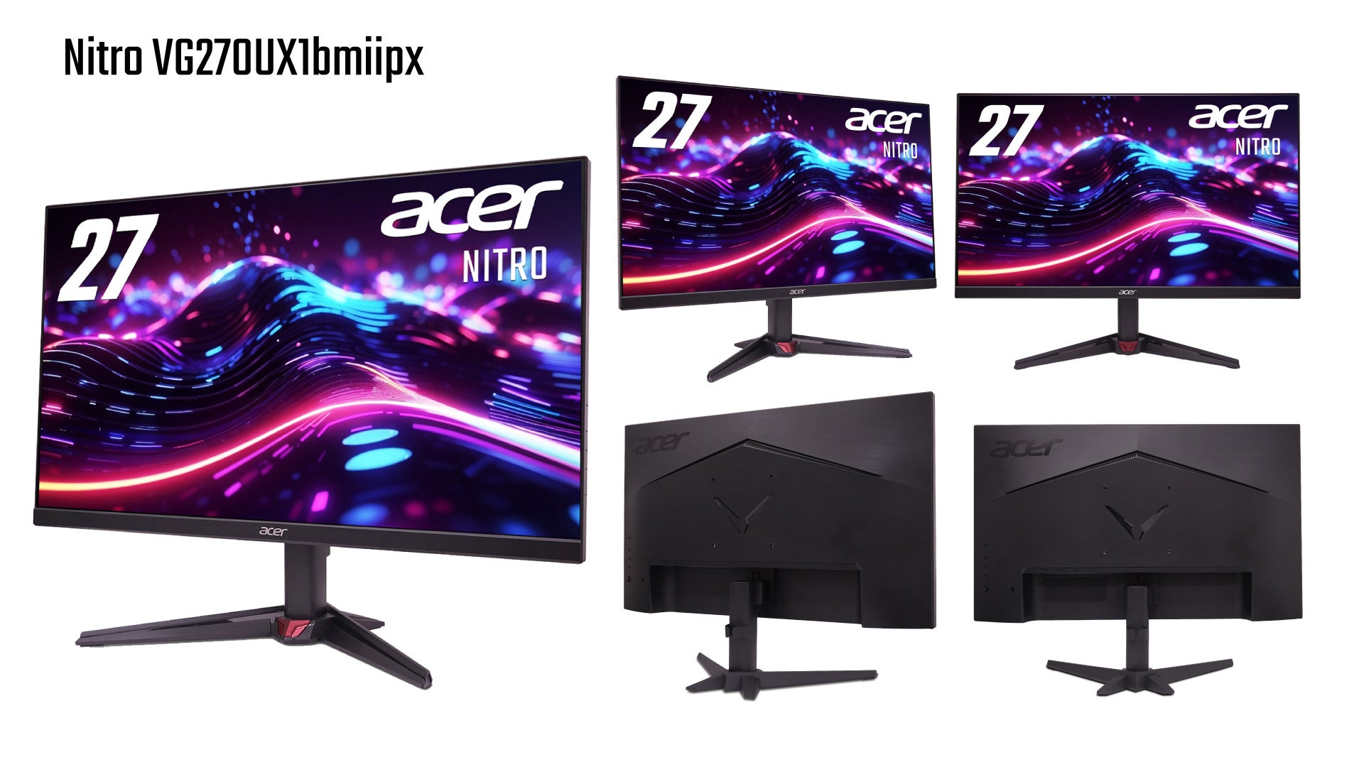 最大200Hz対応の27インチWQHD、Nitroゲーミングモニター2機種を発売