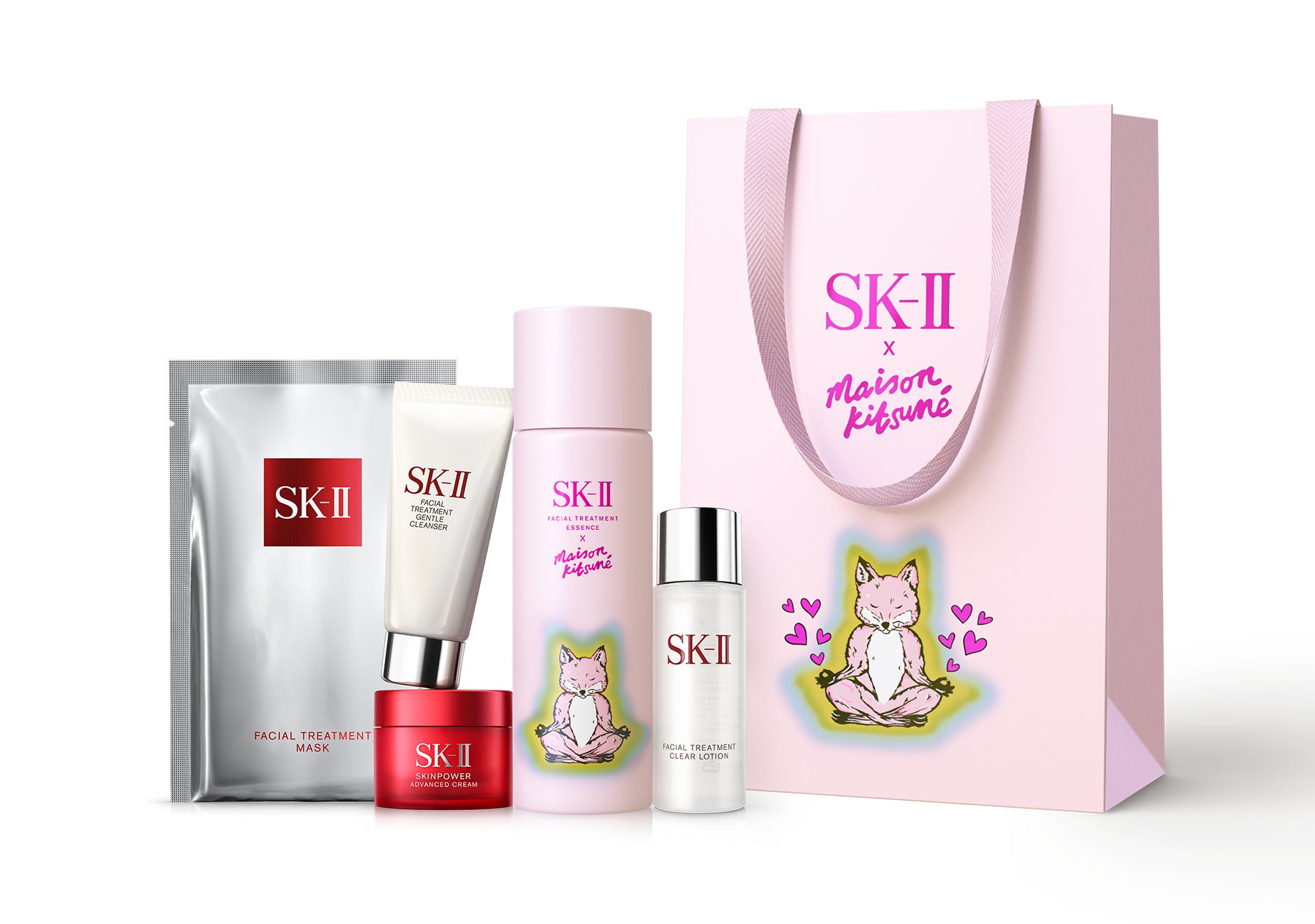 新生活シーズンに「SK-II× Maison Kitsuné」数量限定トライアルセット
