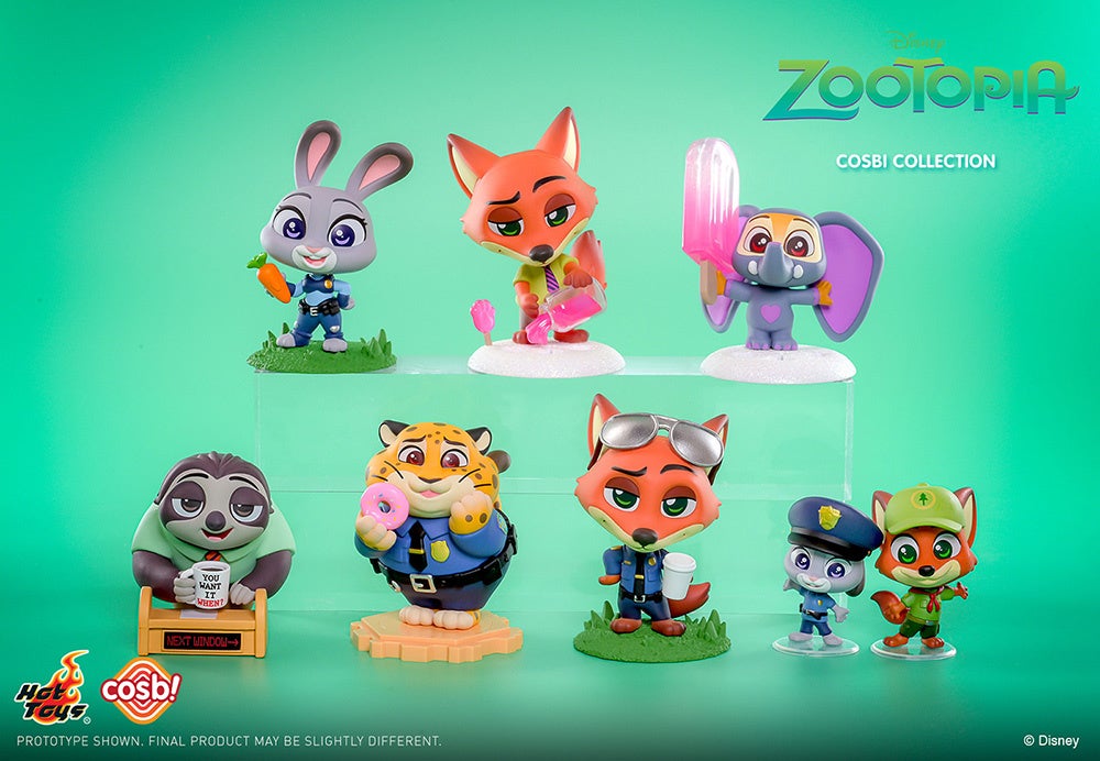映画『ズートピア』のキャラクターたちが、ホットトイズの可愛い