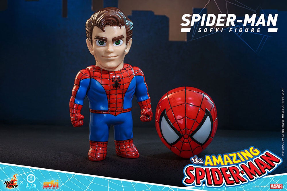 人気ソフビメーカーとホットトイズがコラボした、スパイダーマンの