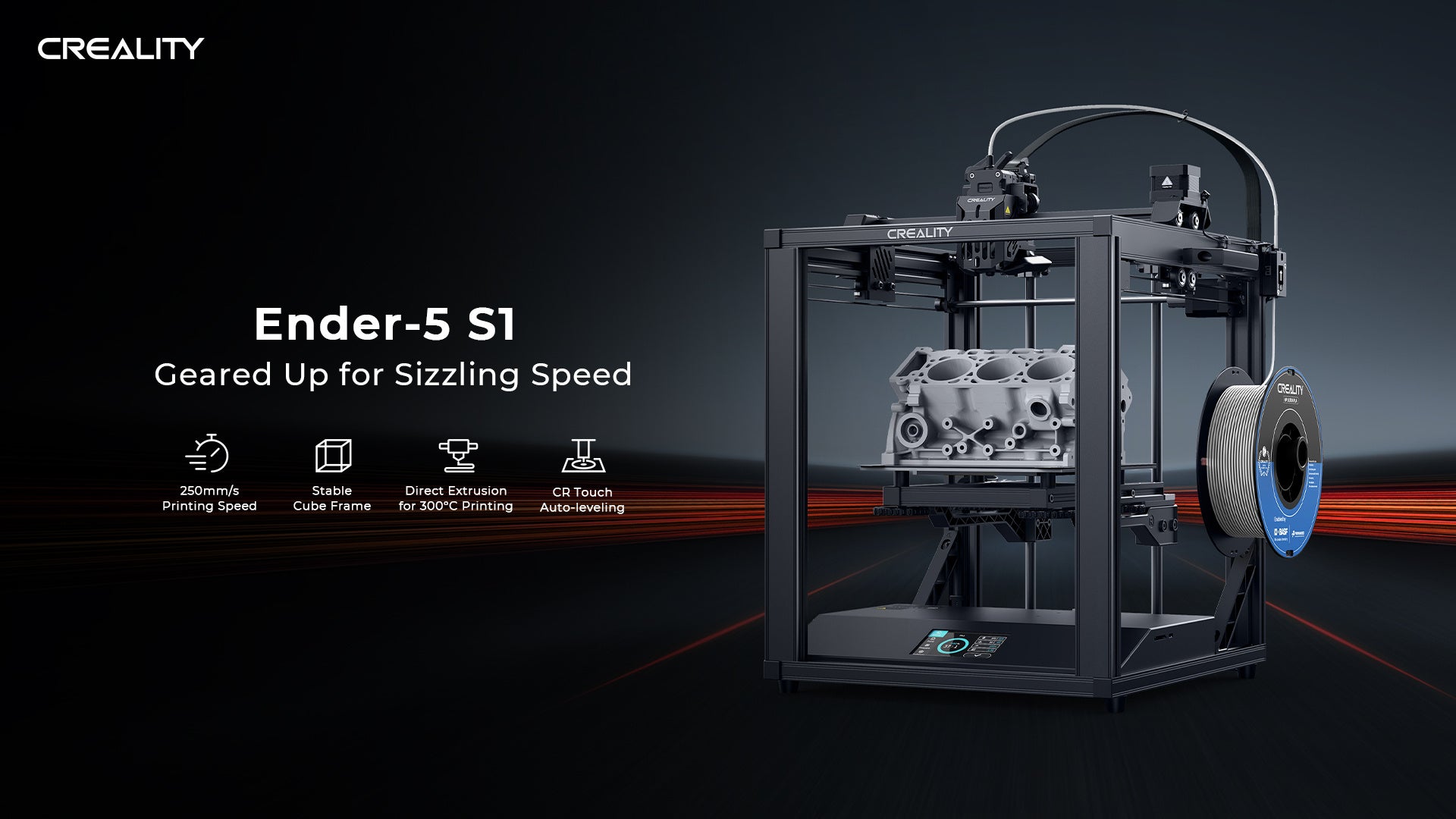 CrealityからEnder 5 S1 3D プリンター登場、圧倒的な速さを実現