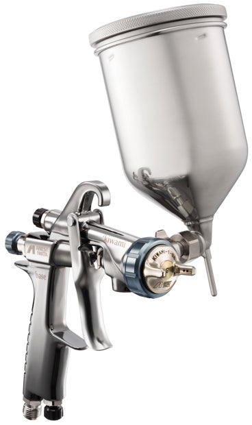 重力式サイドカップスプレーガンに左利き用モデルをラインナップ