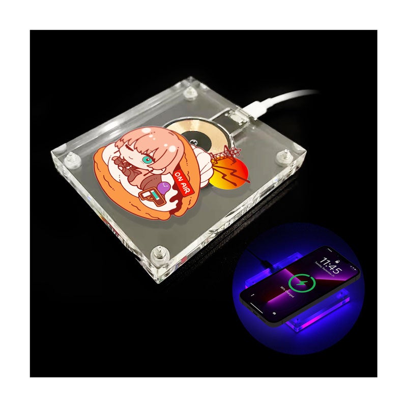 アクリル製のLEDワイヤレス充電器を1個から、あなただけのオリジナルに